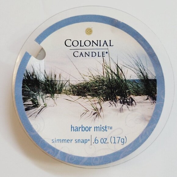 Colonial Candle Wax Simmer Snaps x4 Harbor Mist Discontinued Scent Clean & Fresh - Picture 2 of 3